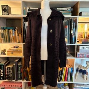 WHITE + WARREN CARDIGAN COAT